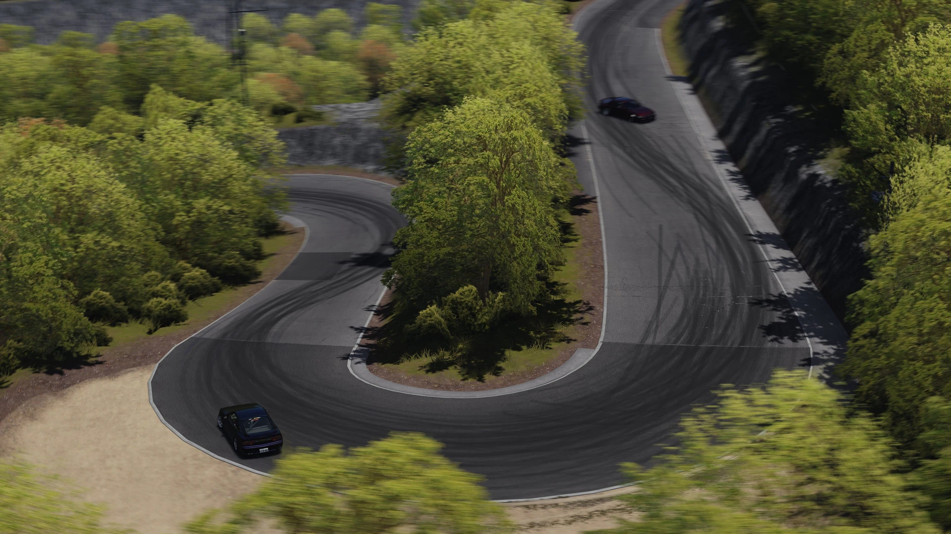 Hairpin drift corner at Deriphill