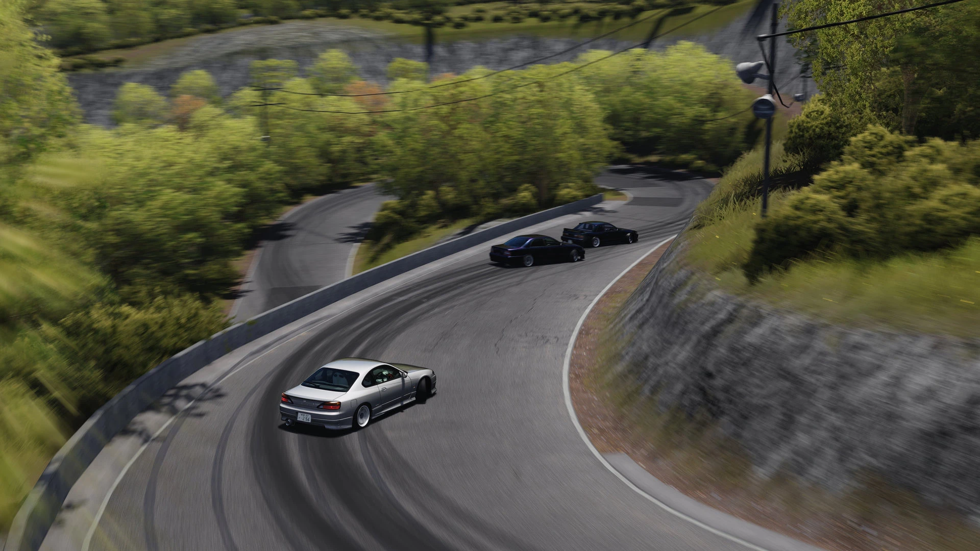 Track lighting at Deriphill