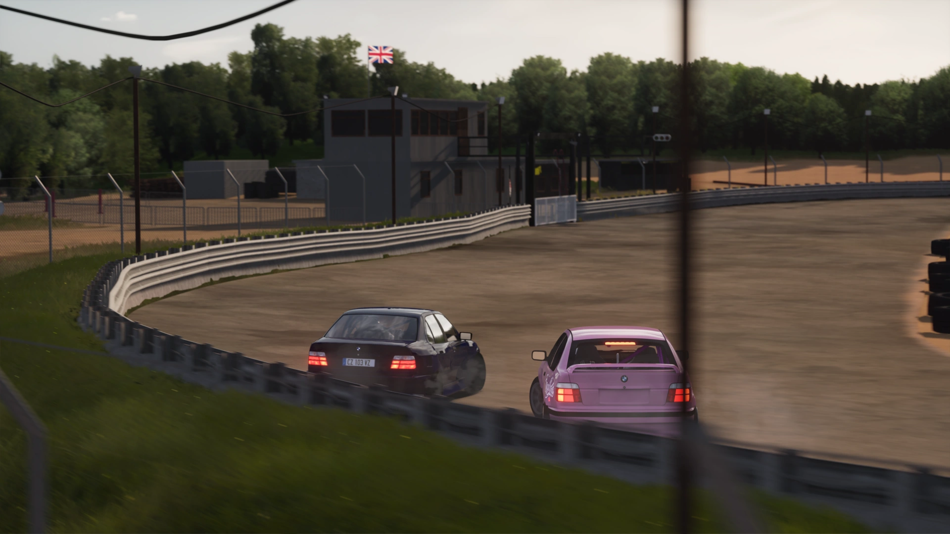 Beater BMWs drifting